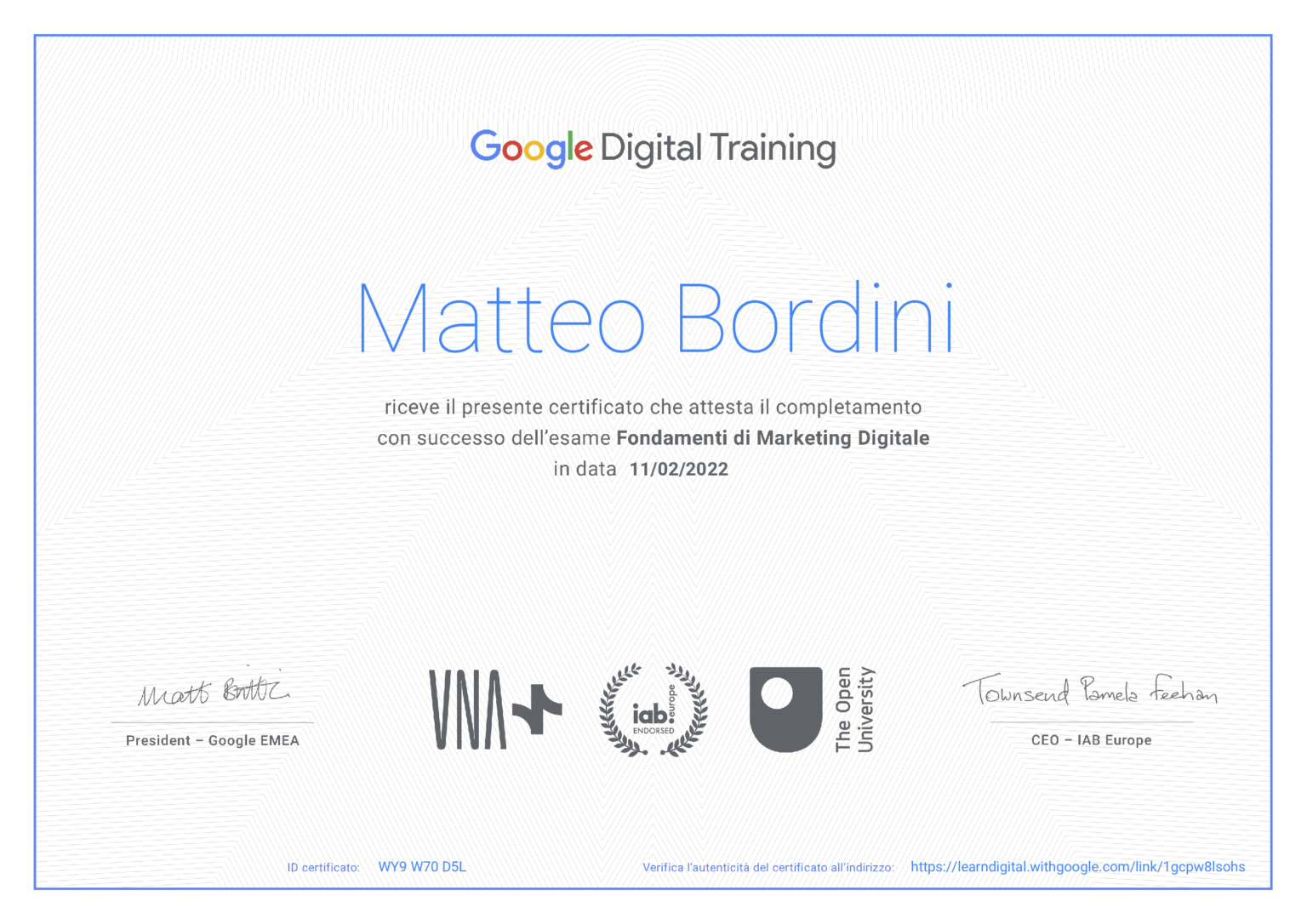 Fondamenti di marketing digitale_Google digital training